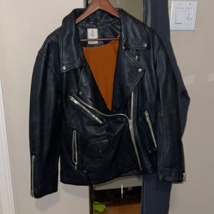 NWOT Black Free People motorcycle jacket